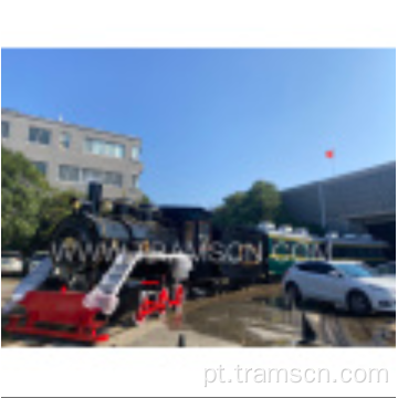 Locomotiva antiga do motor a vapor para pontos cênicos